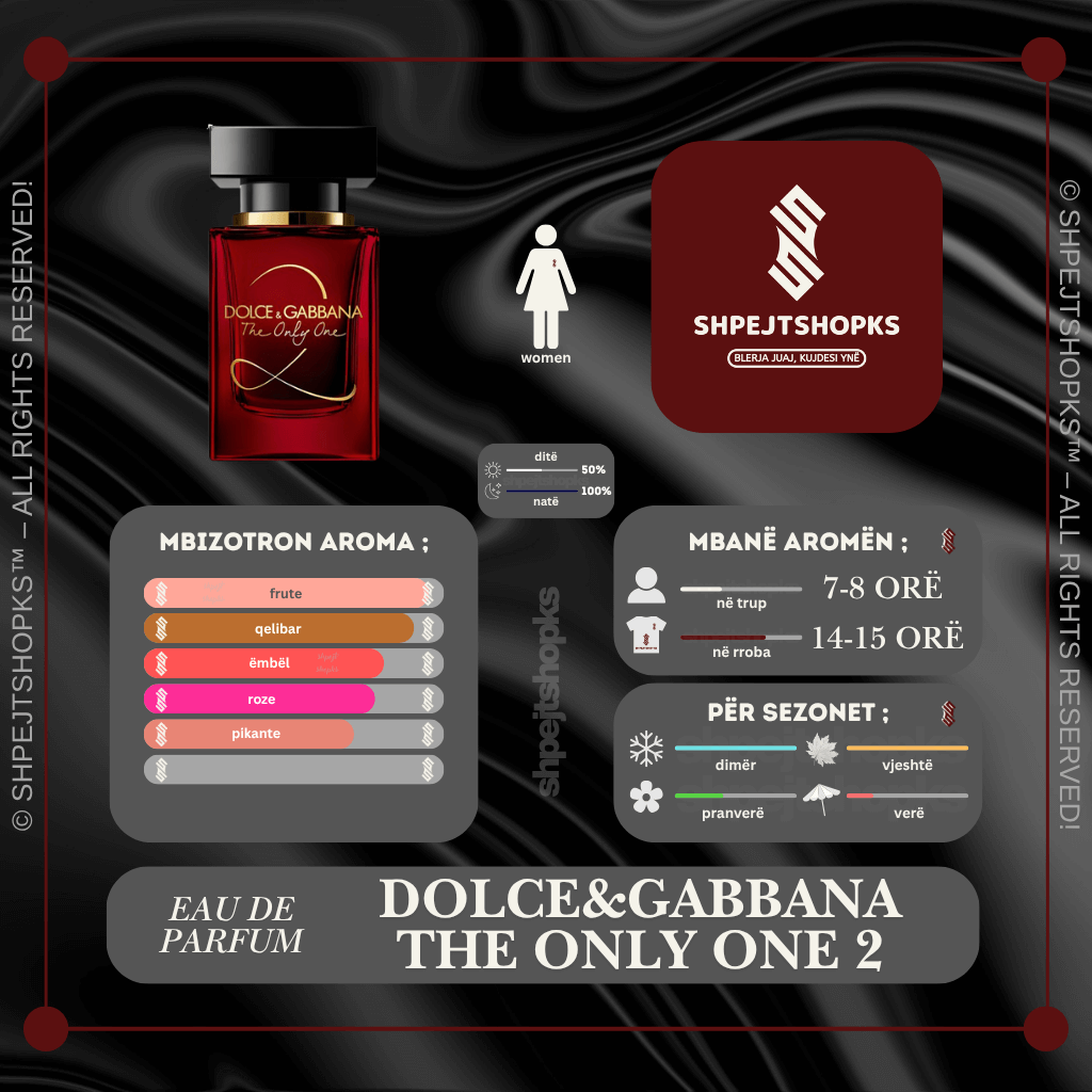 Dolce & Gabbana The Only One 2, Eau de Parfum, 100ml