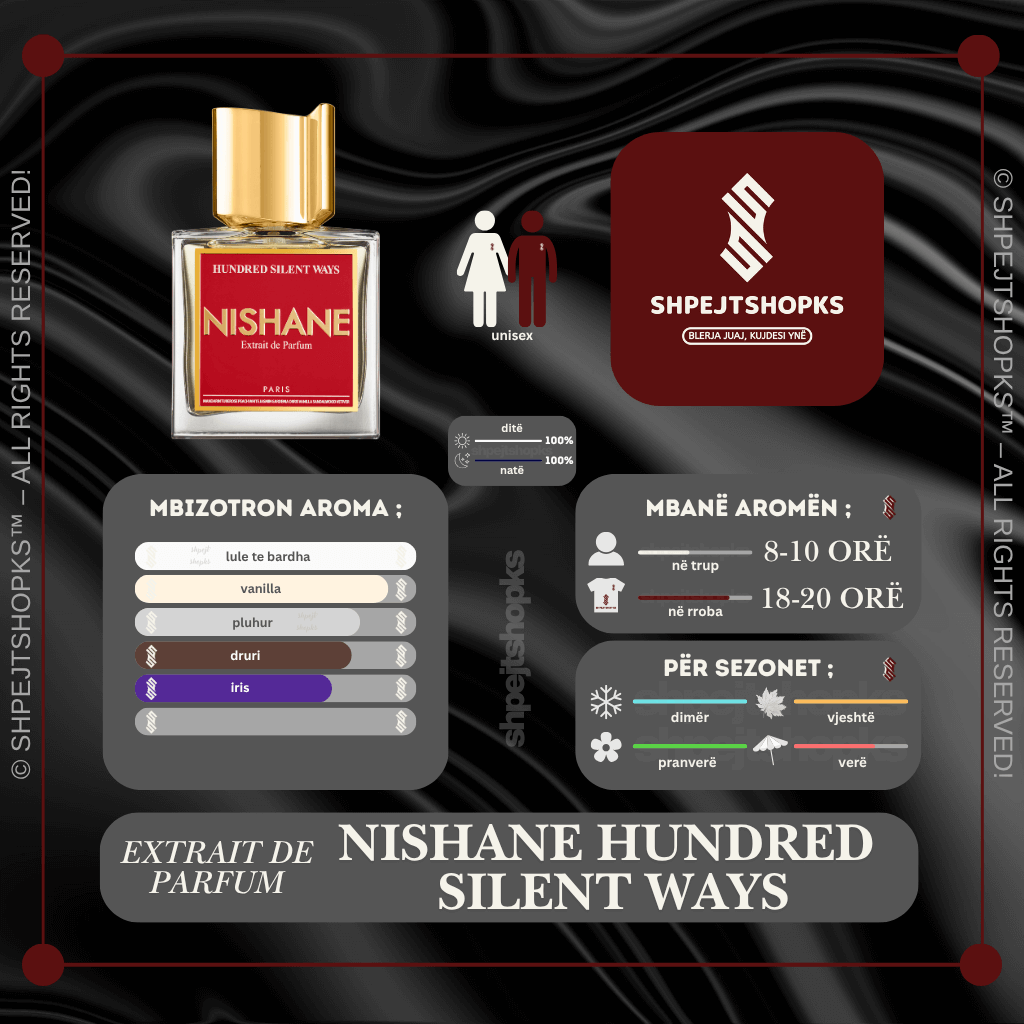 Nishane Hundred Silent Ways, Extrait de Parfum, 100ml