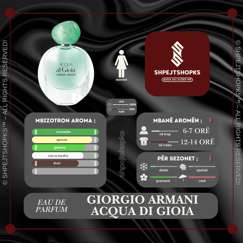 Giorgio Armani Acqua di Gioia, Eau de Parfum, 100ml