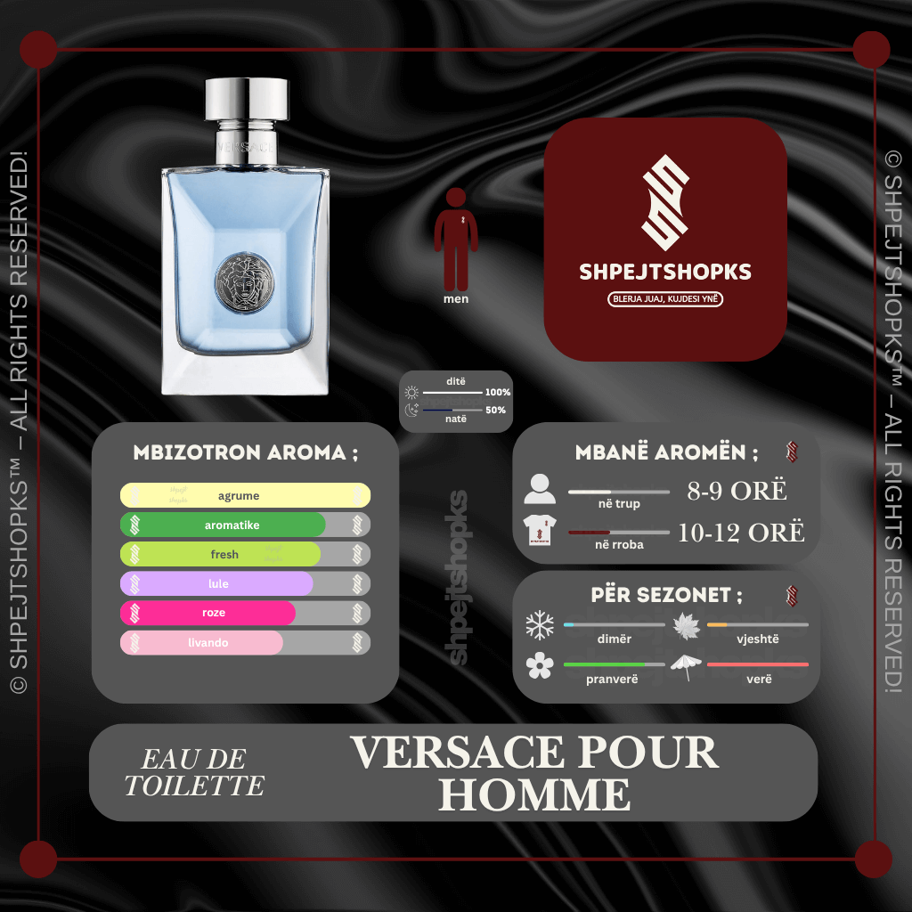 Versace Pour Homme , Eau de Parfum, 100ml