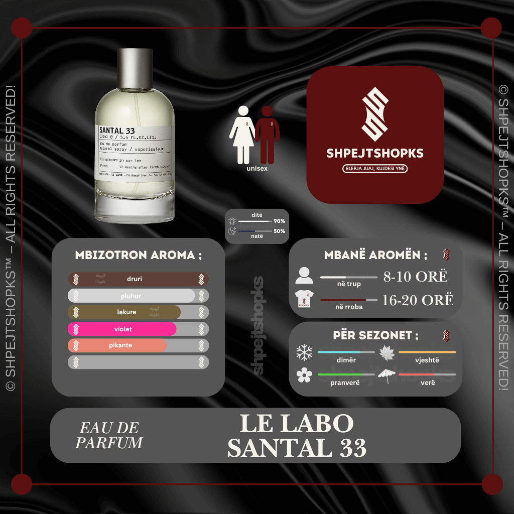 Le Labo Santal 33, Eau de Parfum, 100ml
