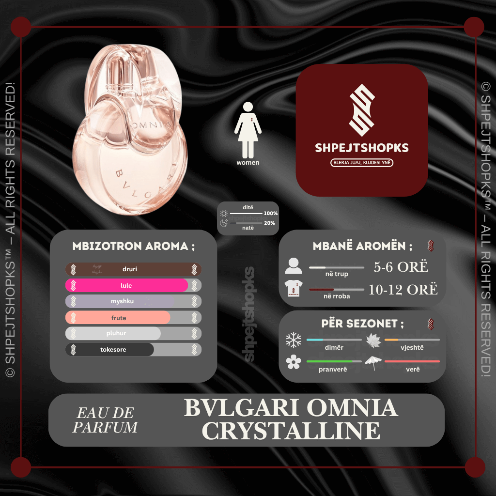 Bvlgari Omnia Crystalline, Eau de Parfum, 100ml
