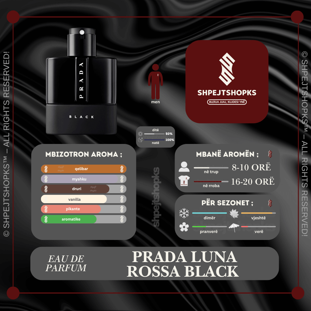 Prada Luna Rossa Black, Eau de Parfum, 100ml