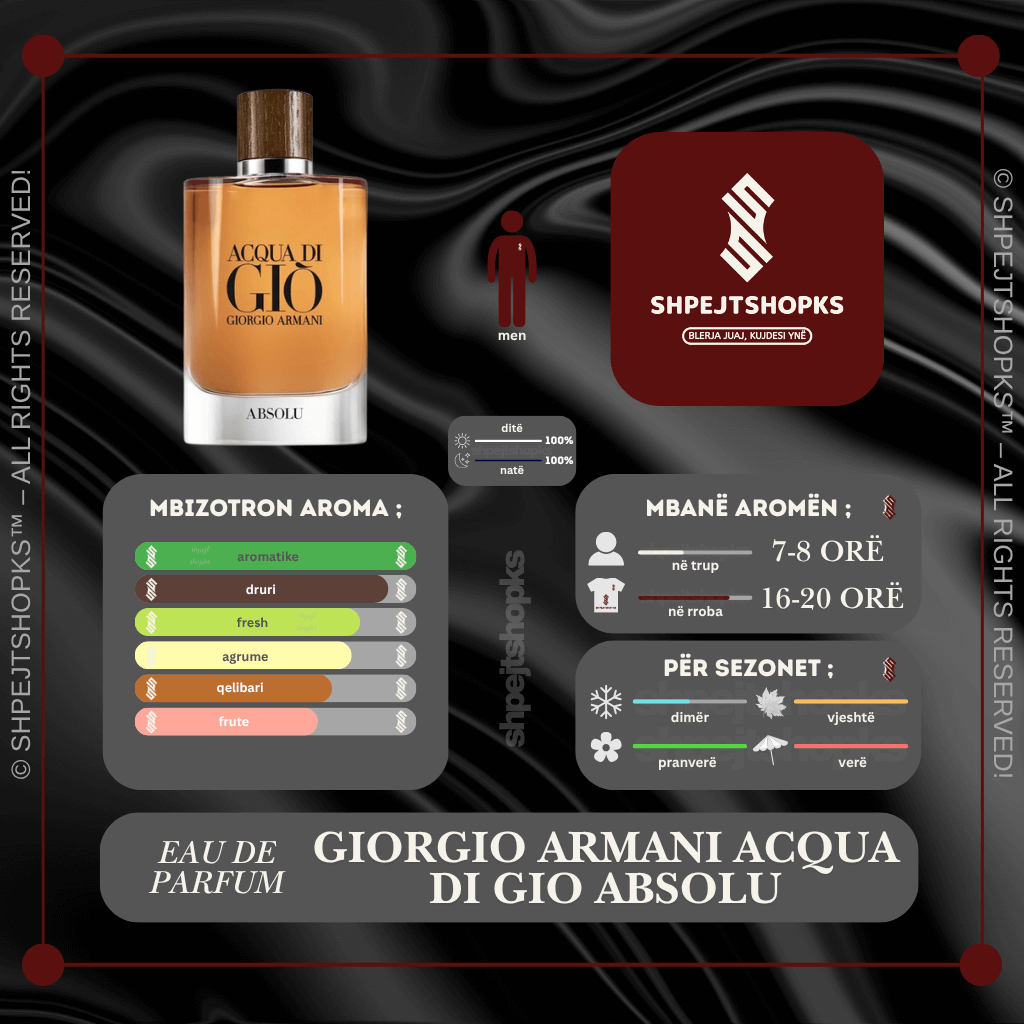 Giorgio Armani Acqua di Giò Absolu, Eau de Parfum, 125ml