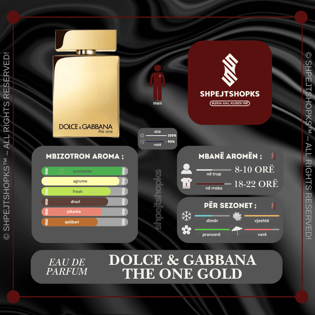 Dolce & Gabbana The One Gold Intense, Eau de Parfum, 100ml