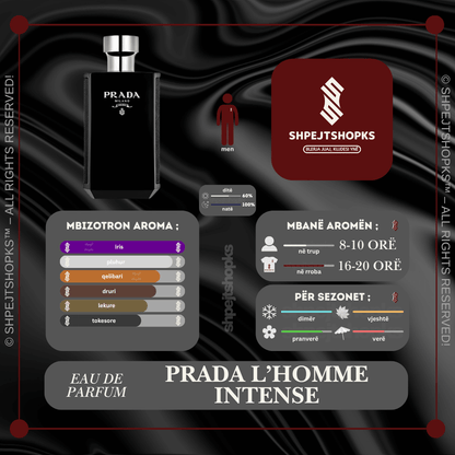 Prada L'Homme Intense, Eau de Parfum, 100ml