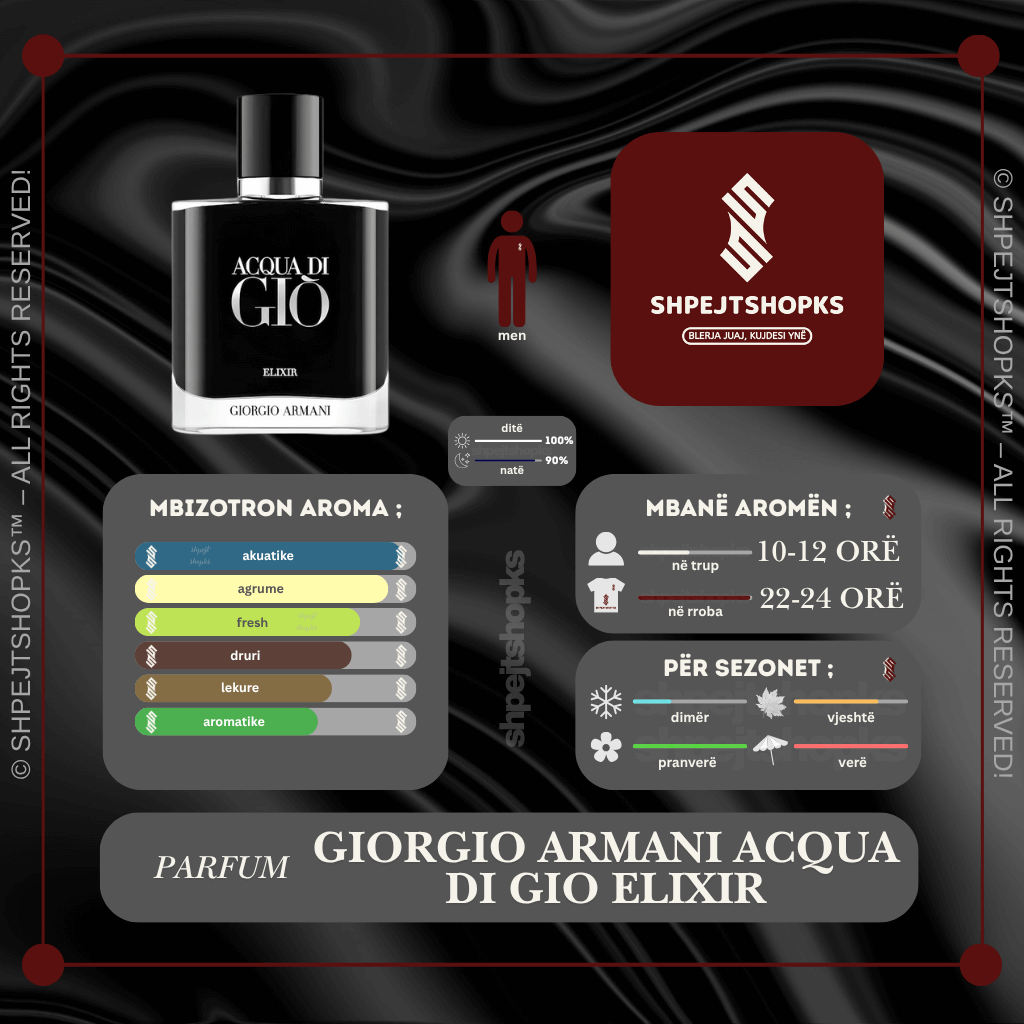 Giorgio Armani Acqua di Giò Elixir, Eau de Parfum, 50ml