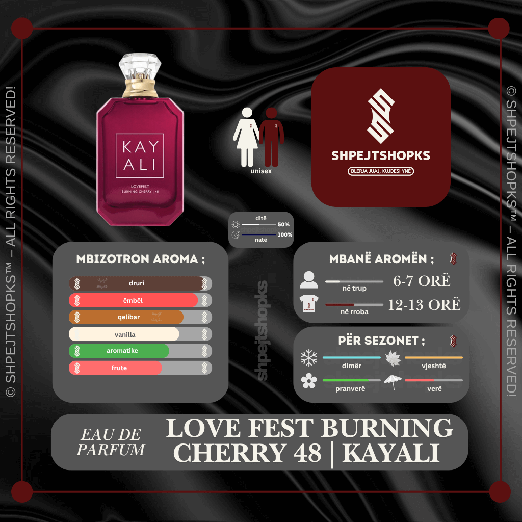 Kayali Lovefest Burning Cherry 48, Eau de Parfum, 100ml