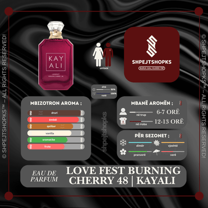 Kayali Lovefest Burning Cherry 48, Eau de Parfum, 100ml