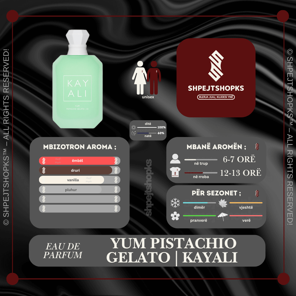 Kayali Yum Pistachio Gelato, Eau de Parfum, 100ml