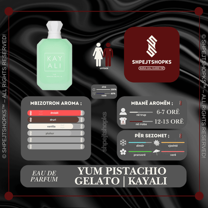 Kayali Yum Pistachio Gelato, Eau de Parfum, 100ml