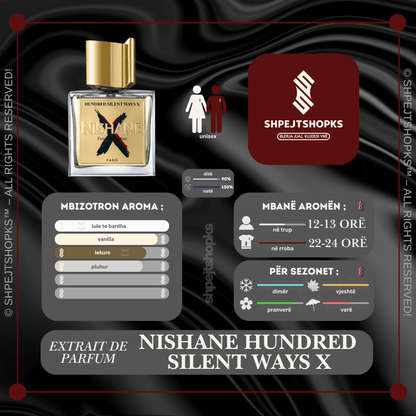 Nishane Hundred Silent Ways X, Extrait de Parfum, 100ml