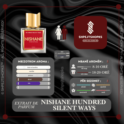 Nishane Hundred Silent Ways, Extrait de Parfum, 100ml
