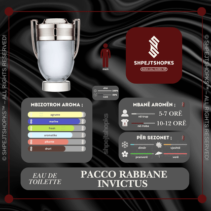 Paco Rabanne Invictus, Eau de Toilette, 100ml