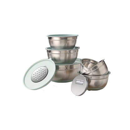 Set Tasash Inox me Kapak Silikoni për Kuzhinë