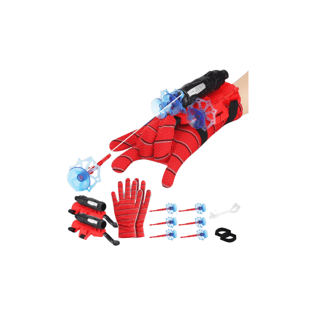 Set 2 Copë Spider-lodër për Fëmijë, Lodër Heroi me Kapje Objektesh