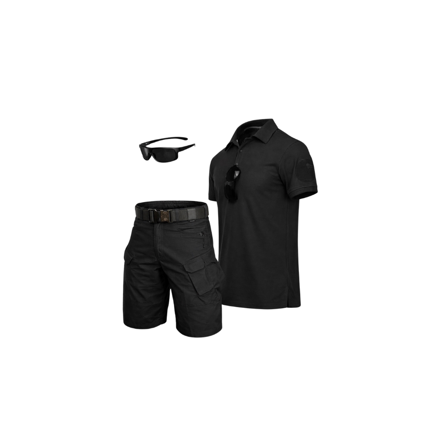 Set Taktik Veror për Meshkuj 4 Copë Komplet seti (Maic, Shorce, Syza, rrypi)