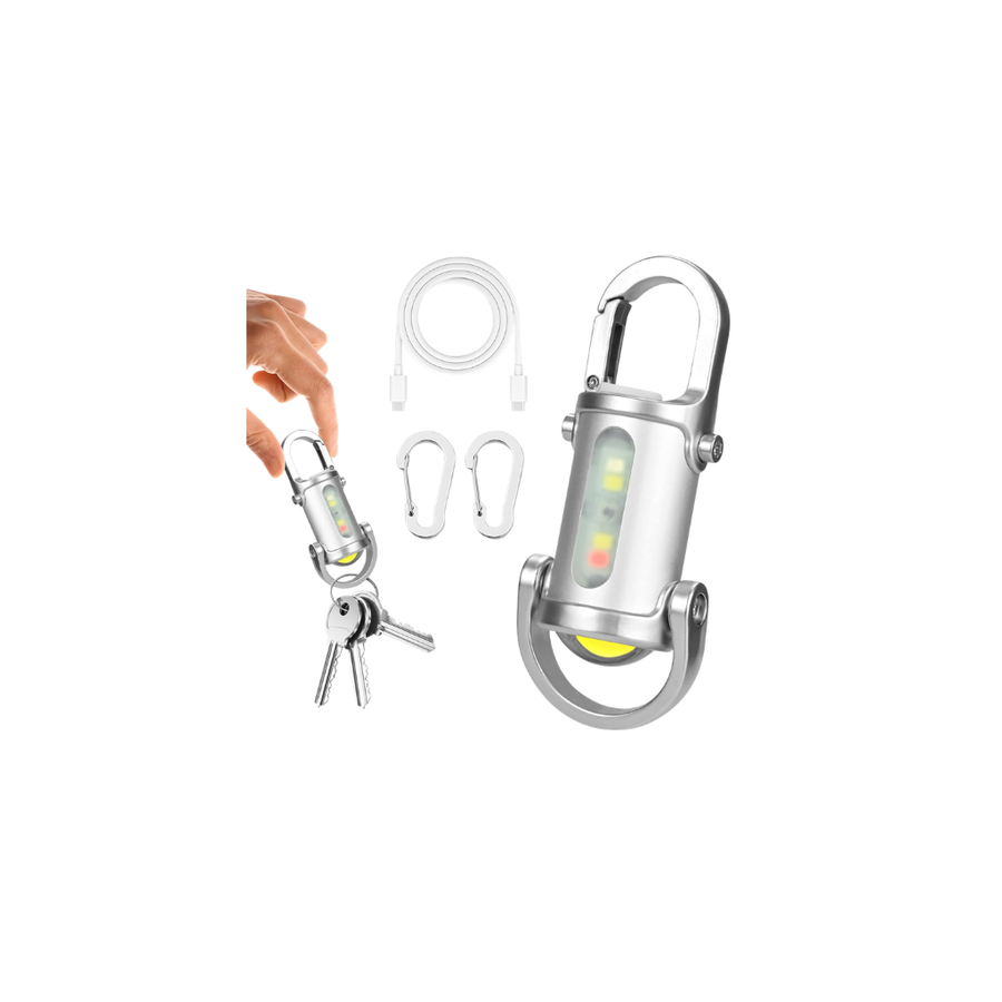 Mini Dritë LED për Çelësa me USB-C e Rikarikueshme