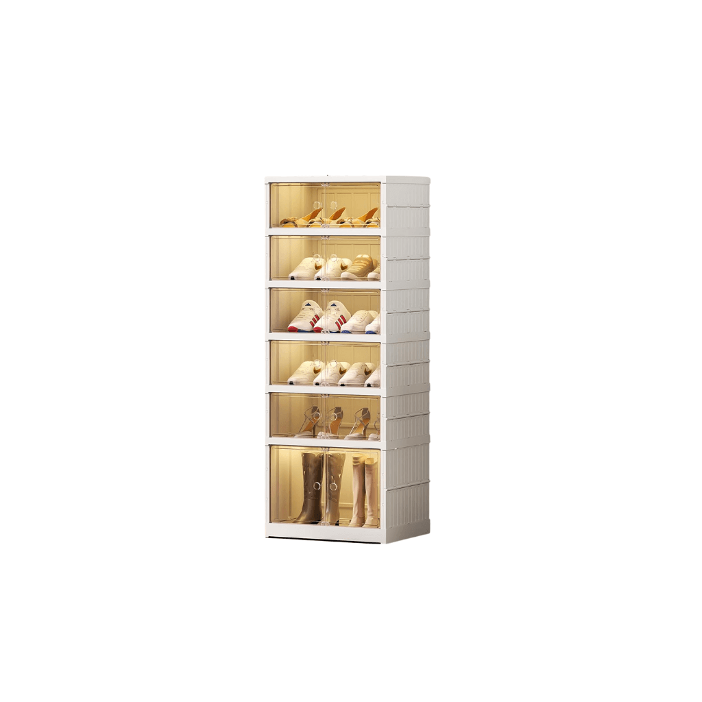 Organizues Modular për Këpucë me 6 Kate dhe Strukturë të Qëndrueshme