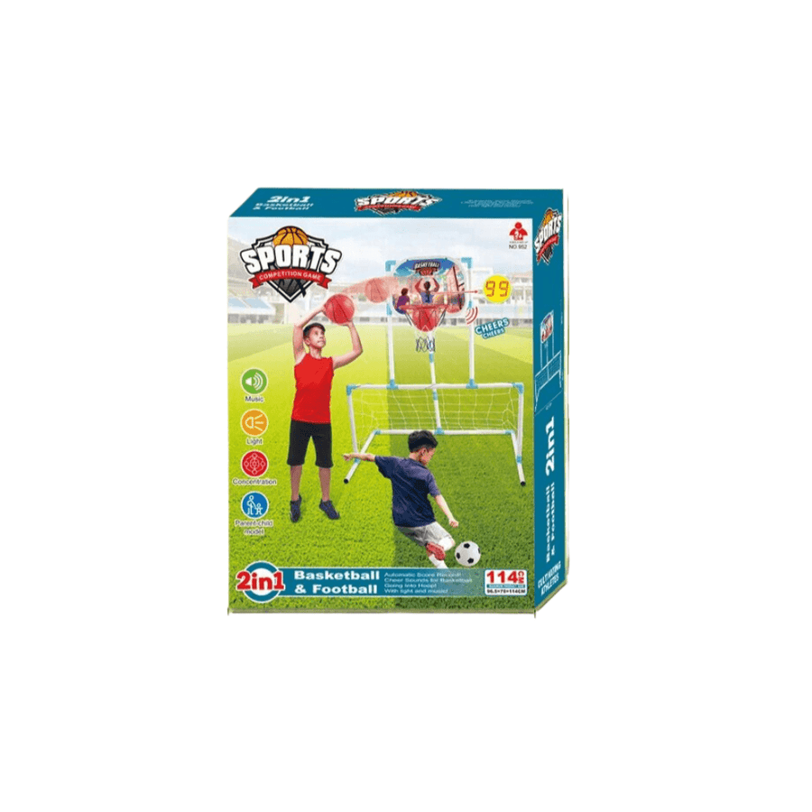 Set Sportiv 2në1 Futboll dhe Basketboll për Fëmijë