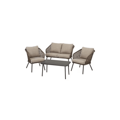 Set Mobiliesh për Oborr 4-pjesësh, Material për Gjitha Stinët