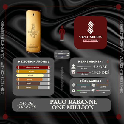 Paco Rabanne One Million,  Eau de Toilette, 100ml