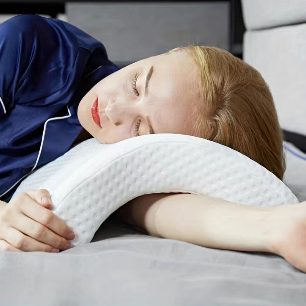 Jastëk Ortopedik për Qafë me Dizajn Ergonomik për Gjumin e Rehatshëm