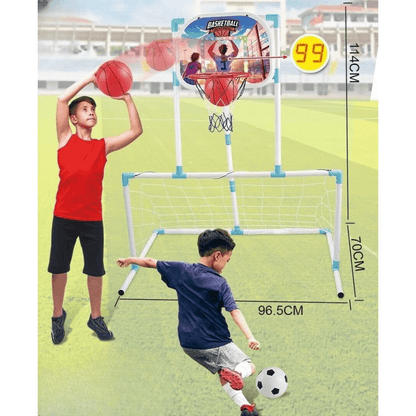 Set Sportiv 2në1 Futboll dhe Basketboll për Fëmijë