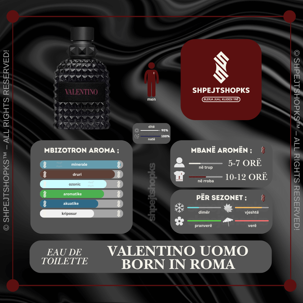 Valentino Uomo Born in Roma, Eau de Toilette, 100ml