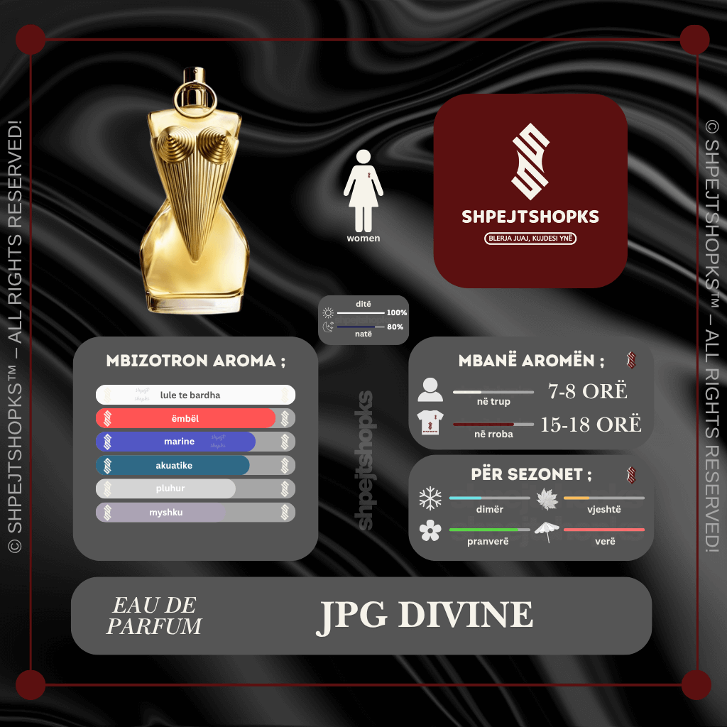 Jean Paul Gaultier Divine,  Eau de Parfum, 100ml