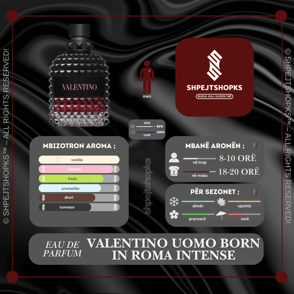 Valentino Uomo Born in Roma Intense, Eau de Parfum, 100ml