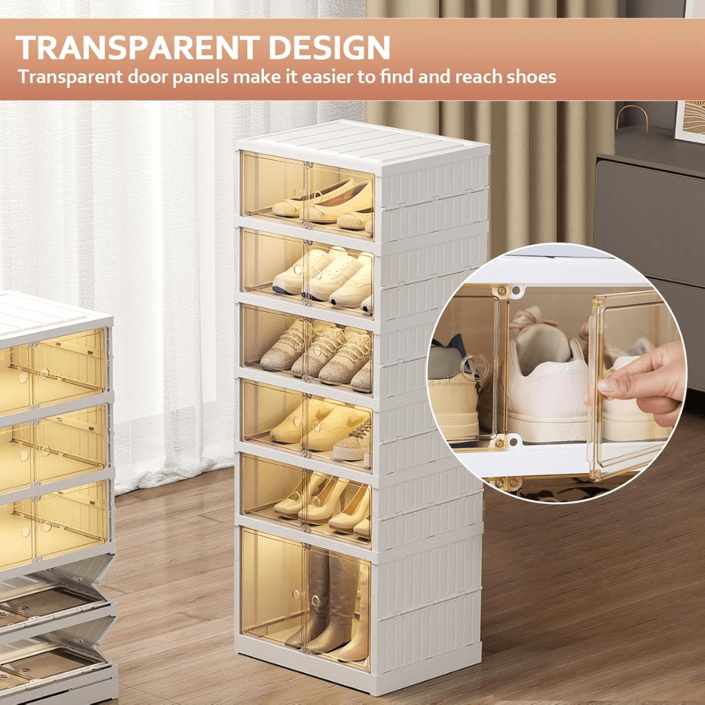 Organizues Modular për Këpucë me 6 Kate dhe Strukturë të Qëndrueshme