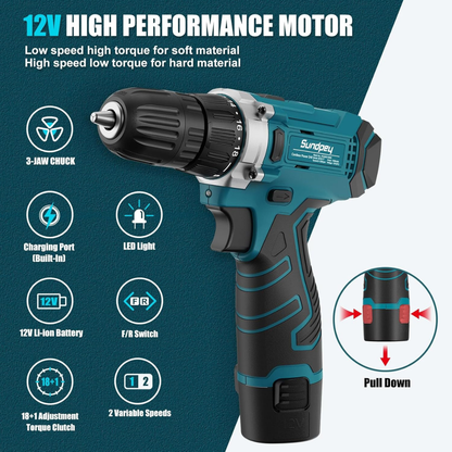Set Profesional Veglash 206 Copë me Trapan Elektrik
