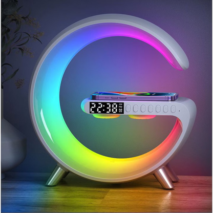 Lampë Bluetooth me Ndriçim LED dhe Karikim Wireless