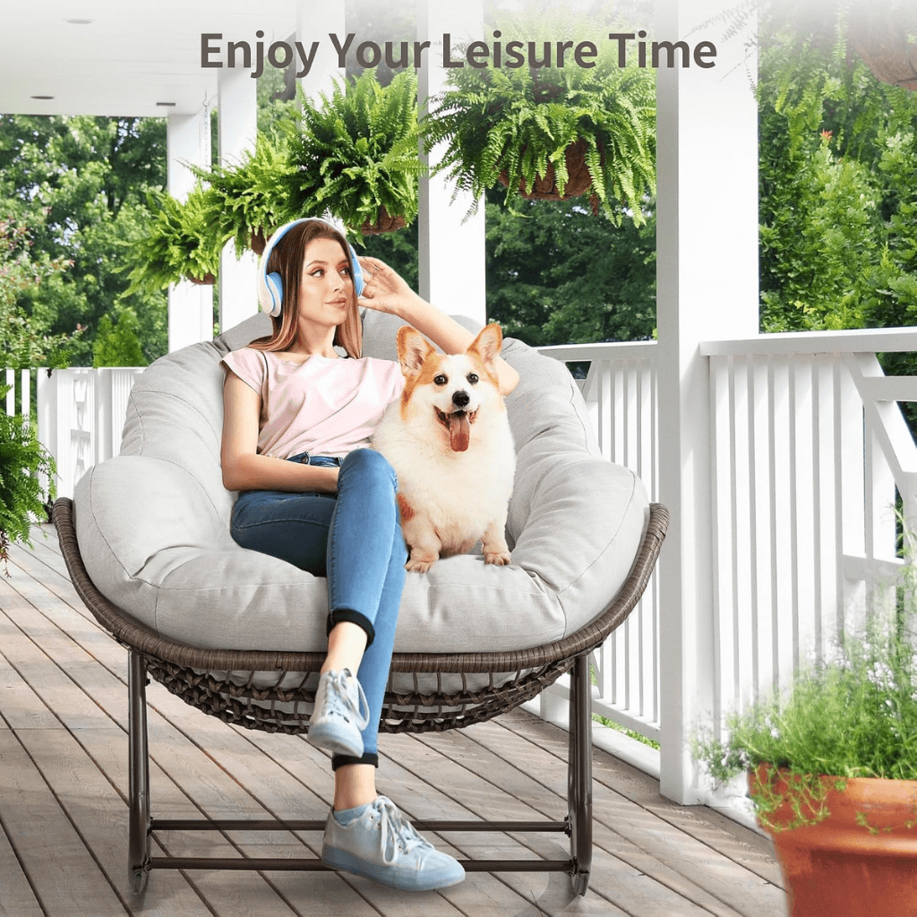 Karrige Lëkundëse Moderne me Jastëk për Ambiente të Ndryshme