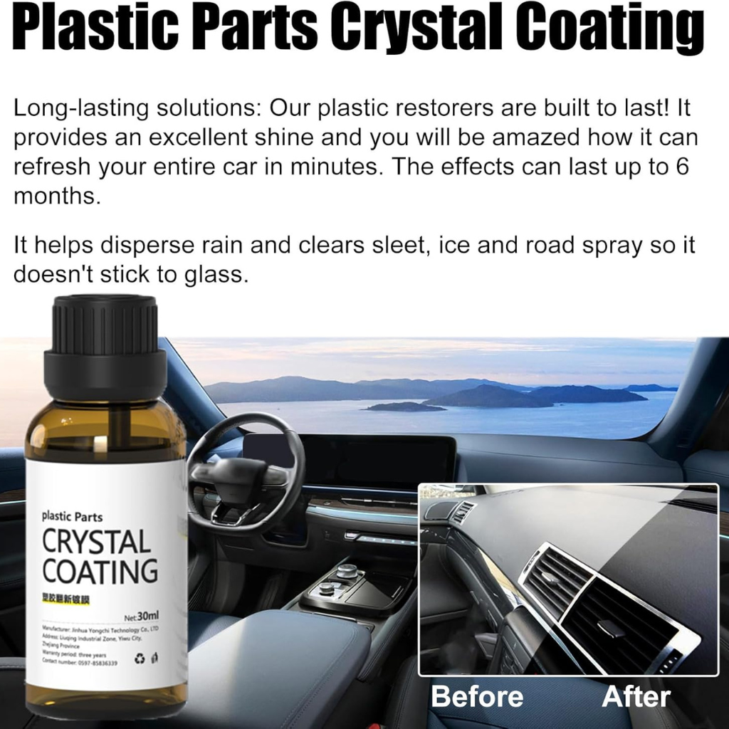 Crystal Coating e Zezë për Mbrojtje dhe Shkëlqim Makine