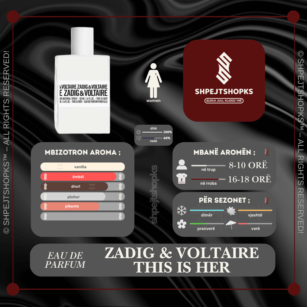 Zadig & Voltaire This is Her, Eau de Parfum, 100ml