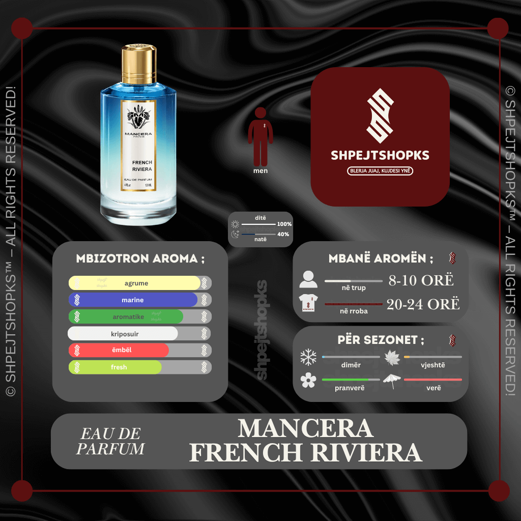 Mancera French Riviera, Eau de Parfum, 120ml