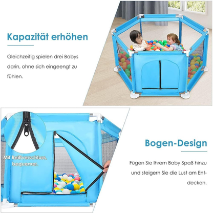 Set Kënd Lojrash për Fëmijë me 30 Topa Rozë