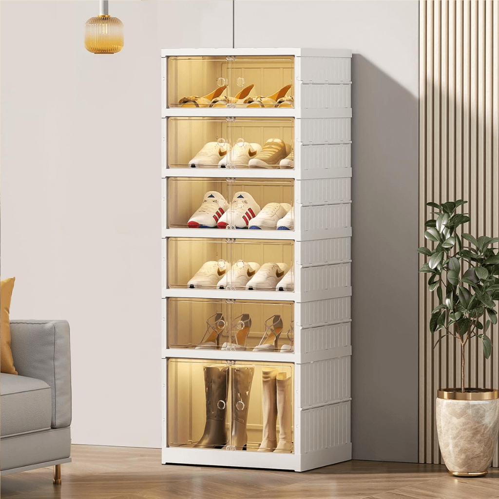 Organizues Modular për Këpucë me 6 Kate dhe Strukturë të Qëndrueshme