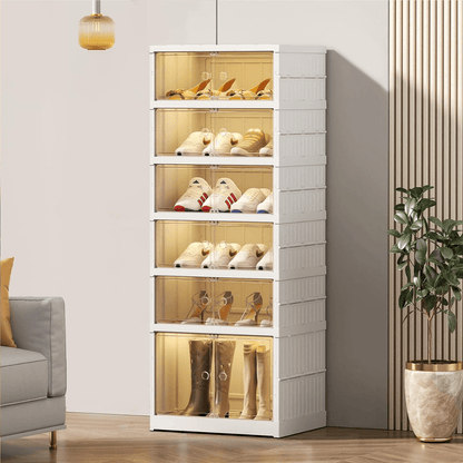 Organizues Modular për Këpucë me 6 Kate dhe Strukturë të Qëndrueshme