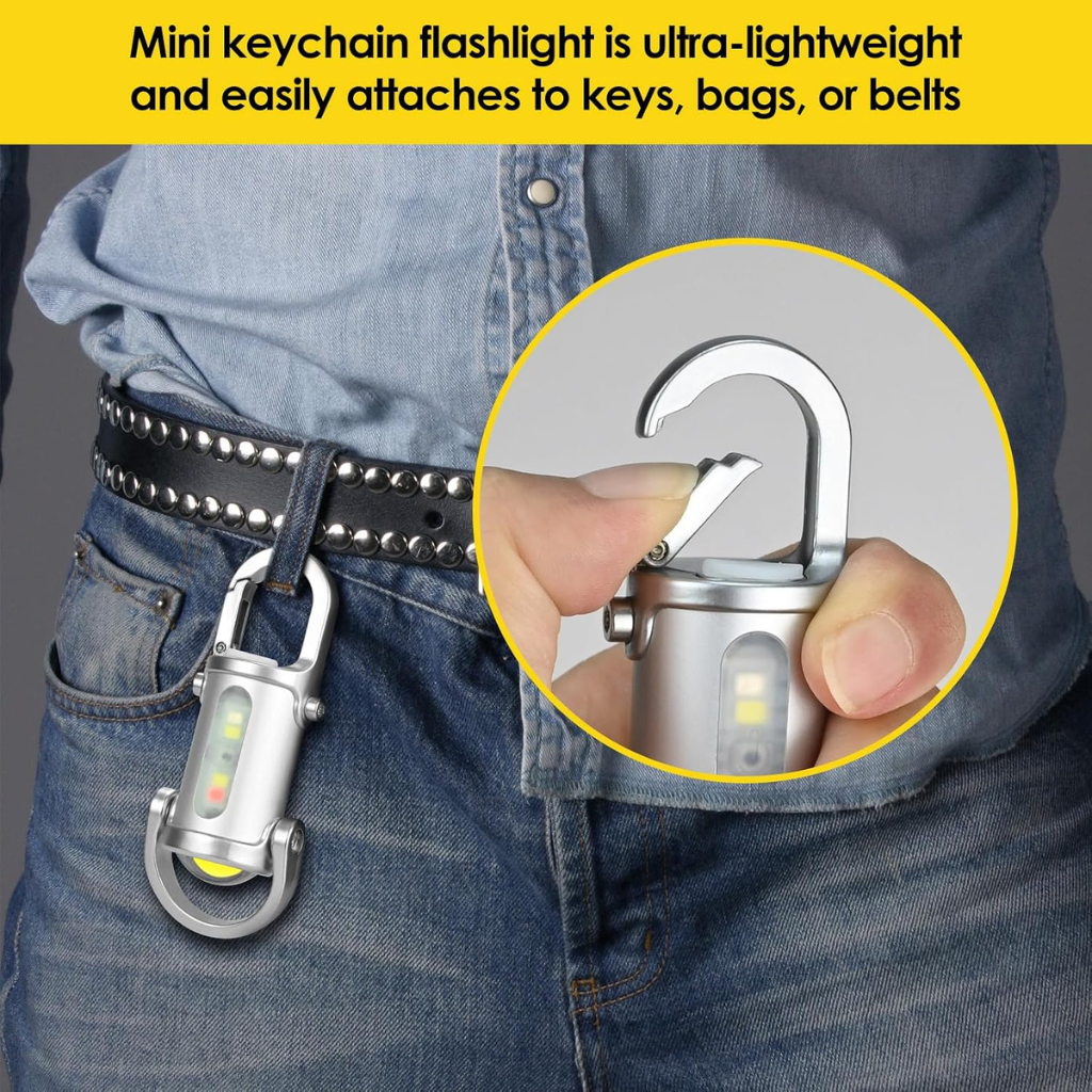 Mini Dritë LED për Çelësa me USB-C e Rikarikueshme