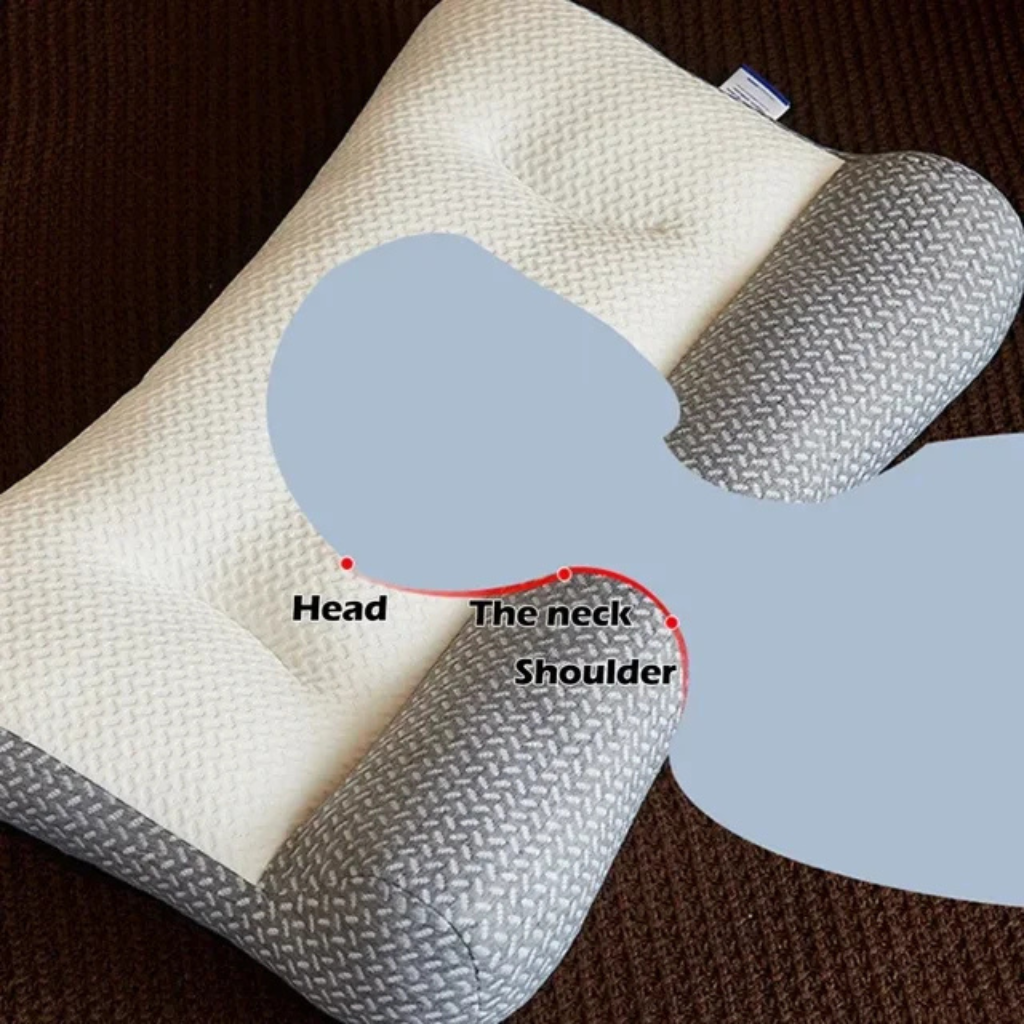 Jastëk Ortopedik Ergonomik për Mbështetje të Qafës dhe Shpinës