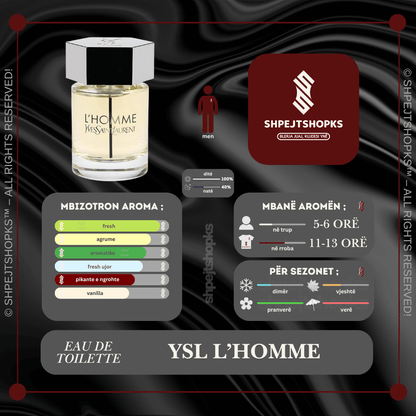 Yves Saint Laurent L'Homme, Eau de Toilette, 100ml