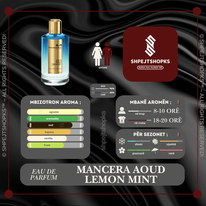 Mancera Aoud Lemon Mint, Eau de Parfum, 125ml