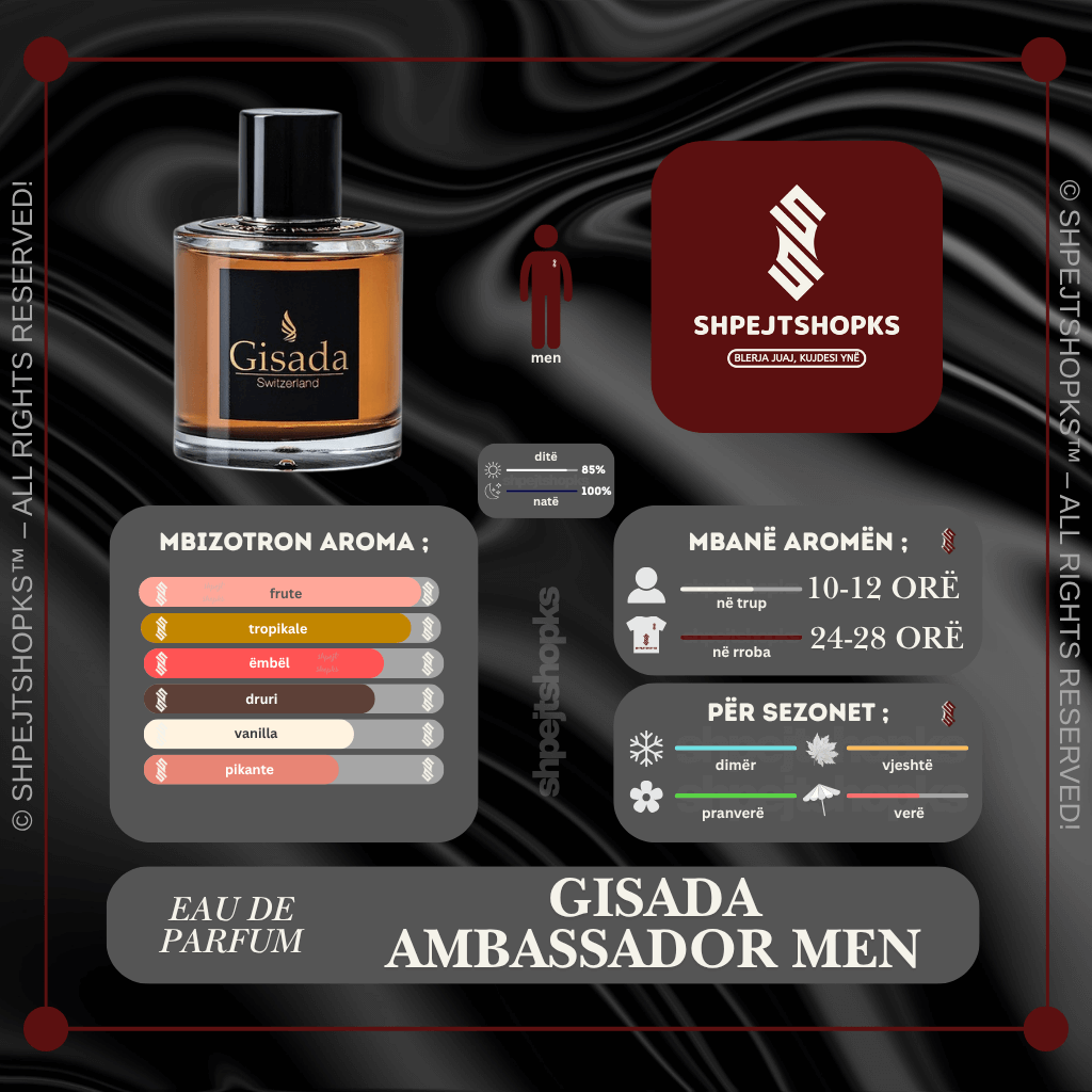 Gisada Ambassador Men, Eau de Parfum, 100ml