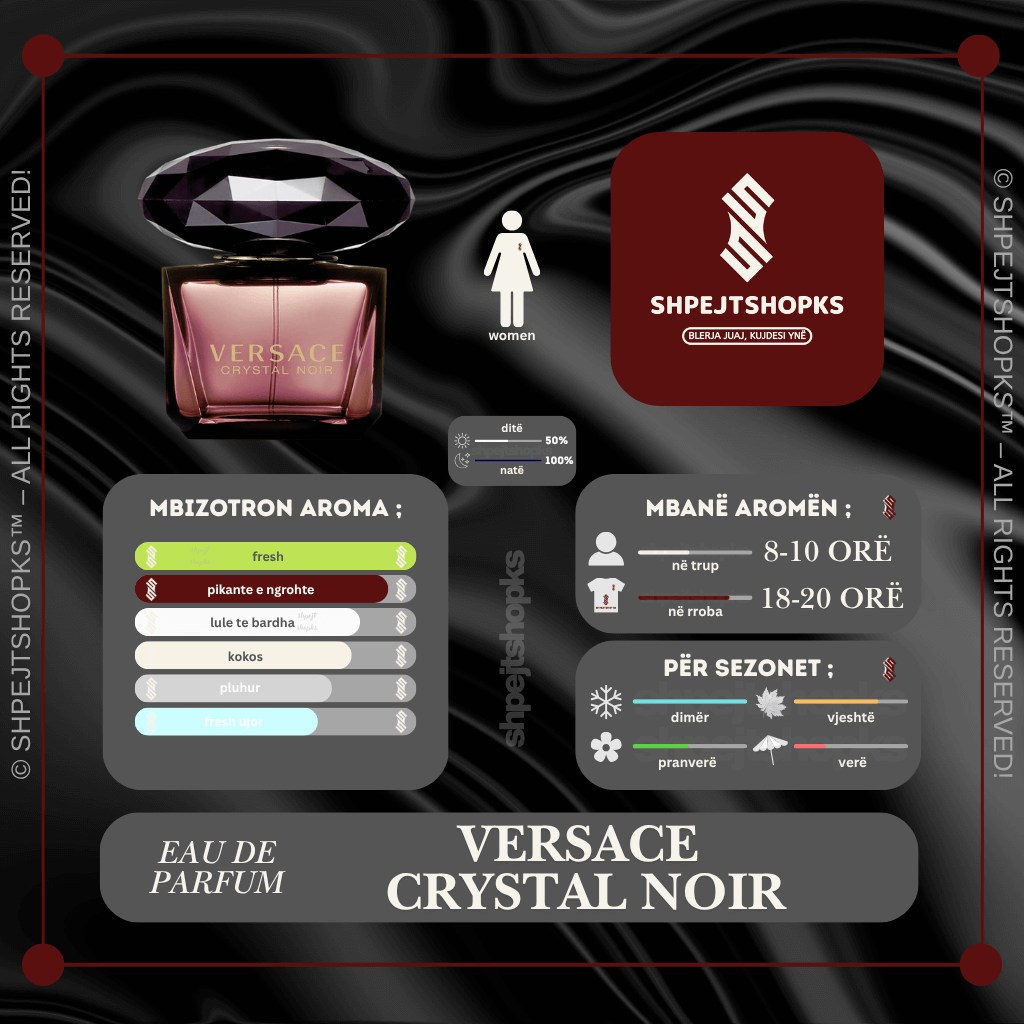 Versace Crystal Noir, Eau de Parfum, 90ml
