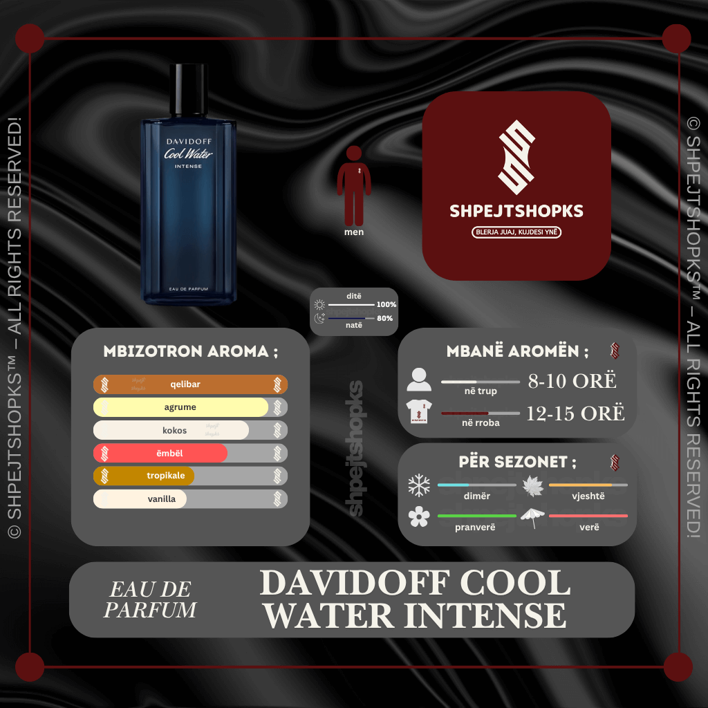 Davidoff Cool Water Intense, Eau de Parfum, 100ml