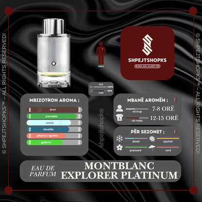 Montblanc Explorer Platinum, Eau de Parfum, 100ml