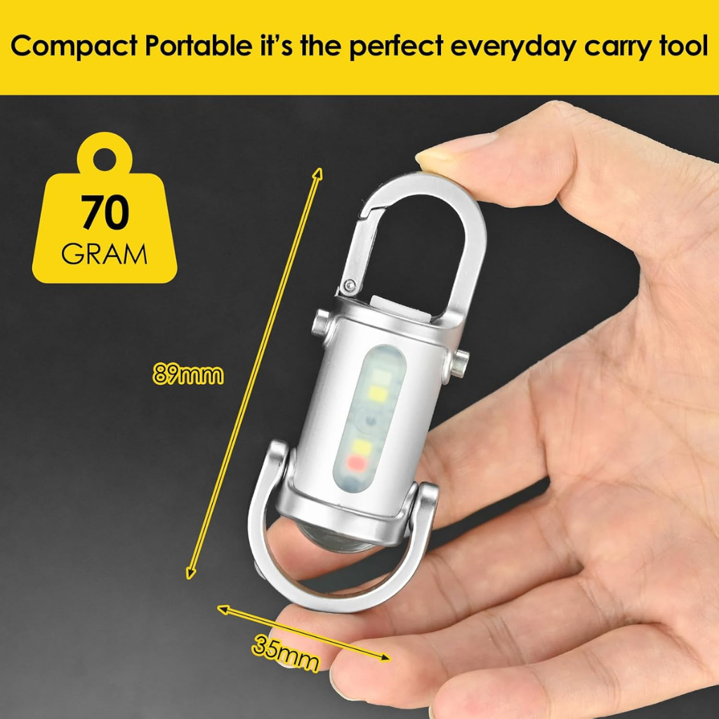 Mini Dritë LED për Çelësa me USB-C e Rikarikueshme